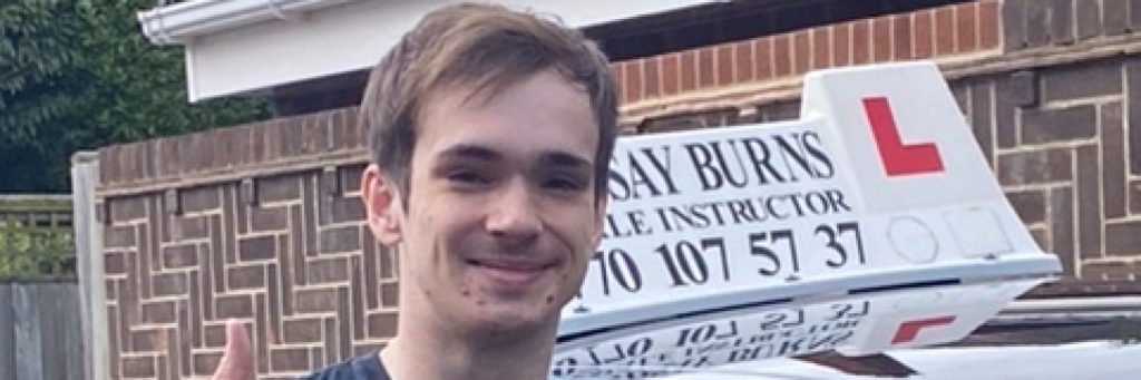 James Sweeney passed on 10th September with only 4 driving faults